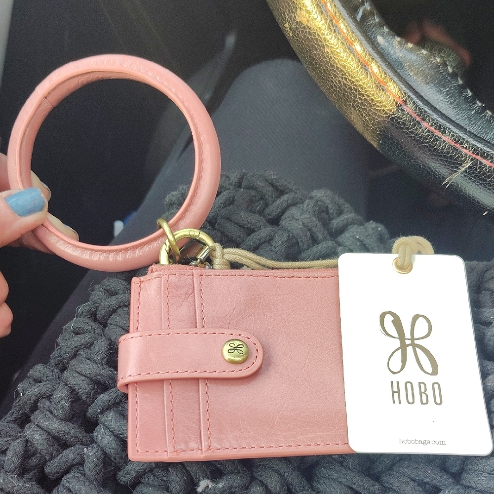 HOBO Pink Key & Card Holder Set